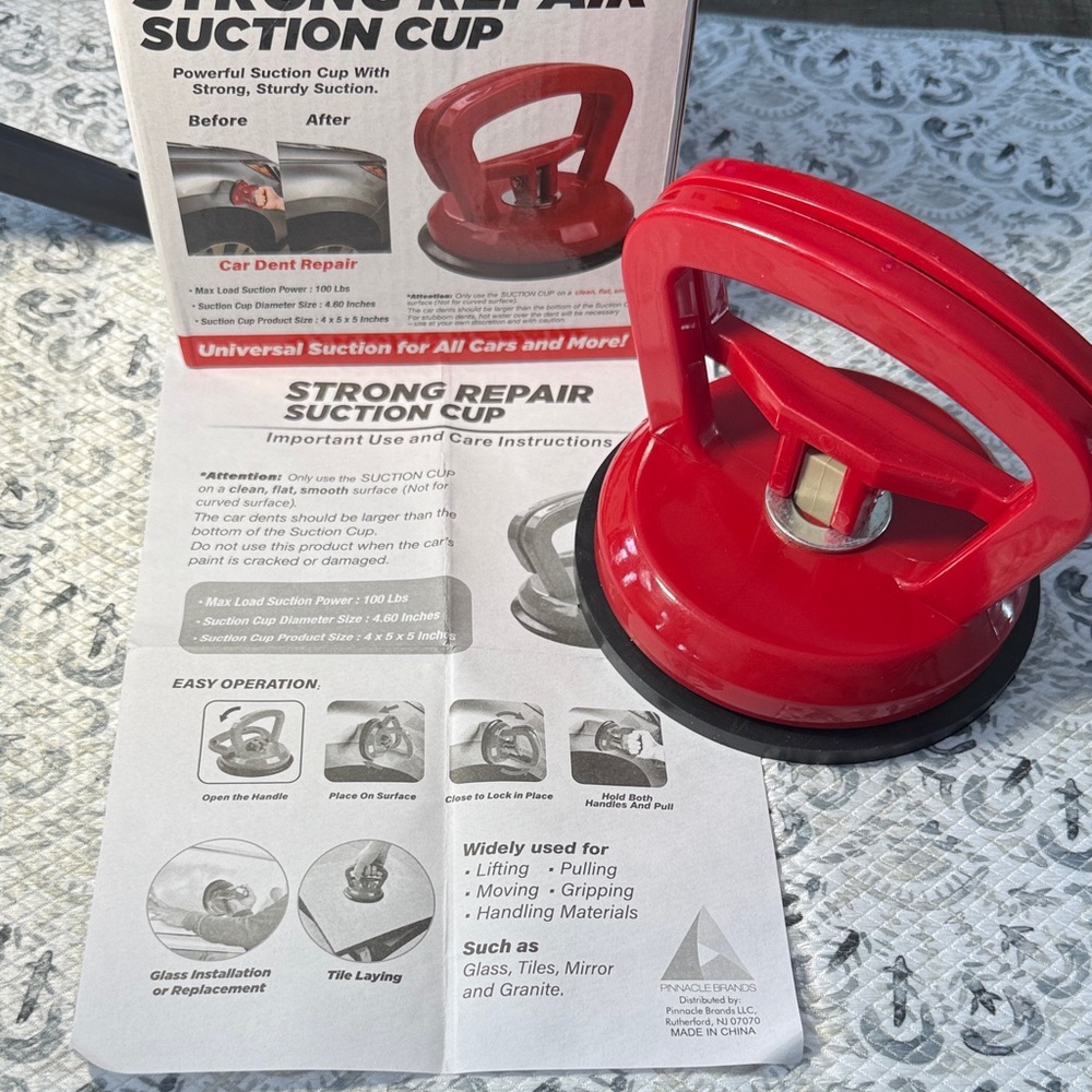 Strong Repair Suction Cup to remove dents - Red in color and new in box - Picture 5 of 7